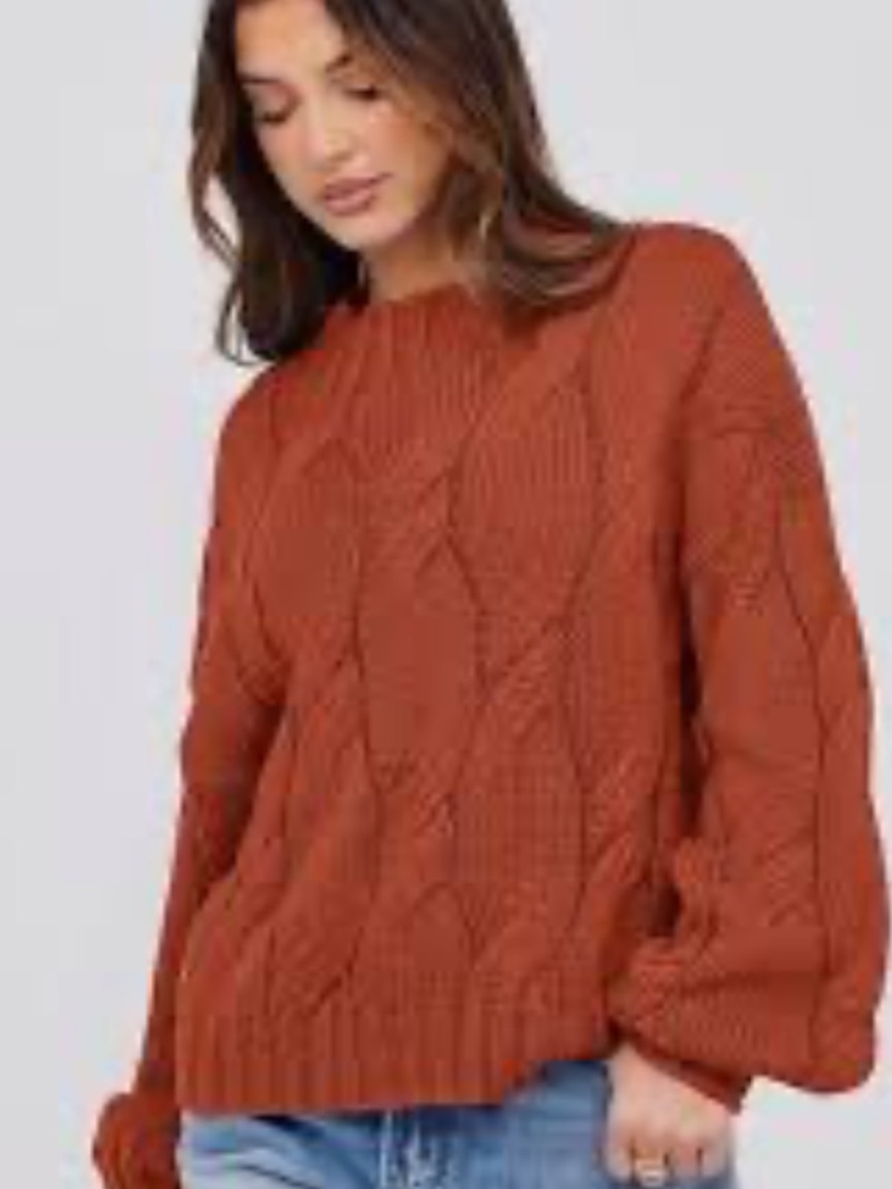 Anthropologie Maeve Cable Knit Sweater